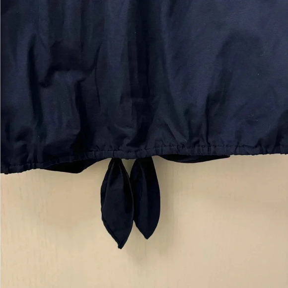 Tommy Bahama Tie Front Button Down Linen Blend Short Sleeve Shirt Size S - Picture 9 of 12